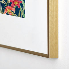 83 Oranges Blossom Botanical Metal Framed Art Print