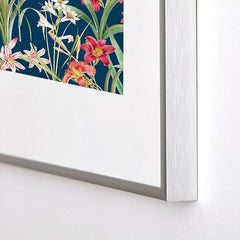 83 Oranges Blossom Botanical Metal Framed Art Print