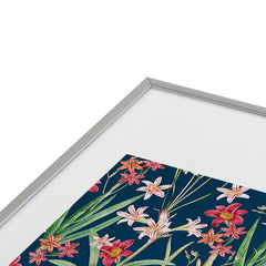 83 Oranges Blossom Botanical Metal Framed Art Print