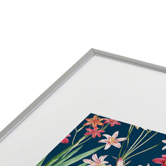 83 Oranges Blossom Botanical Metal Framed Art Print