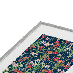 83 Oranges Blossom Botanical Metal Framed Art Print