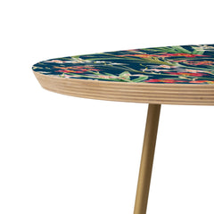 83 Oranges Blossom Botanical Round Side Table