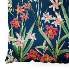 83 Oranges Blossom Botanical Floor Pillow Square