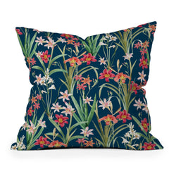 83 Oranges Blossom Botanical Throw Pillow