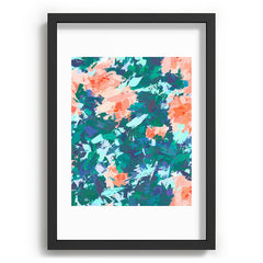 83 Oranges Blossomed Garden Recessed Framing Rectangle
