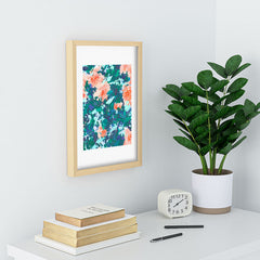 83 Oranges Blossomed Garden Recessed Framing Rectangle