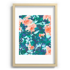 83 Oranges Blossomed Garden Recessed Framing Rectangle