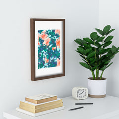 83 Oranges Blossomed Garden Recessed Framing Rectangle