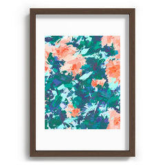 83 Oranges Blossomed Garden Recessed Framing Rectangle