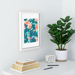 83 Oranges Blossomed Garden Recessed Framing Rectangle