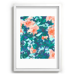 83 Oranges Blossomed Garden Recessed Framing Rectangle