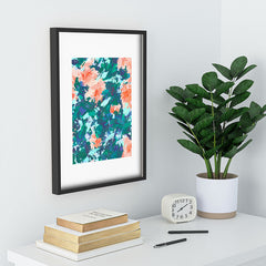 83 Oranges Blossomed Garden Recessed Framing Rectangle