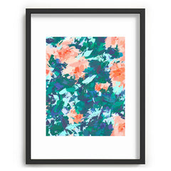 83 Oranges Blossomed Garden Recessed Framing Rectangle