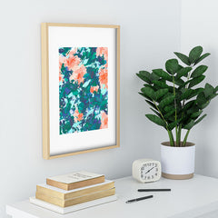 83 Oranges Blossomed Garden Recessed Framing Rectangle