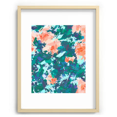 83 Oranges Blossomed Garden Recessed Framing Rectangle