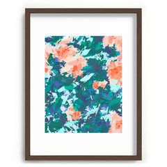 83 Oranges Blossomed Garden Recessed Framing Rectangle