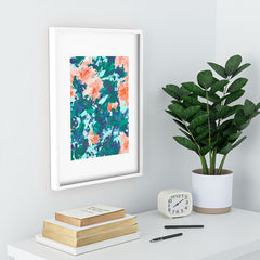 83 Oranges Blossomed Garden Recessed Framing Rectangle
