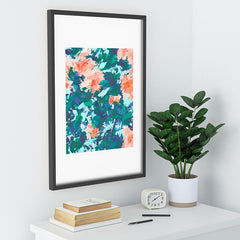 83 Oranges Blossomed Garden Recessed Framing Rectangle
