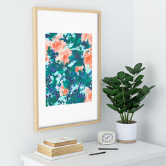83 Oranges Blossomed Garden Recessed Framing Rectangle