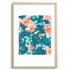 83 Oranges Blossomed Garden Recessed Framing Rectangle