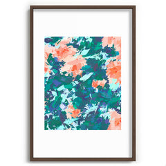 83 Oranges Blossomed Garden Recessed Framing Rectangle