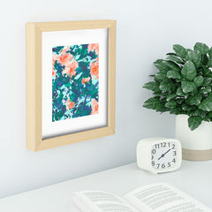 83 Oranges Blossomed Garden Recessed Framing Rectangle