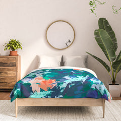 83 Oranges Blossomed Garden Comforter