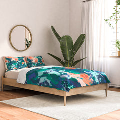 83 Oranges Blossomed Garden Comforter