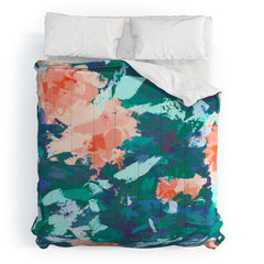 83 Oranges Blossomed Garden Comforter