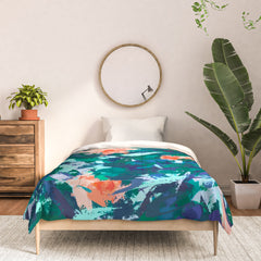 83 Oranges Blossomed Garden Comforter