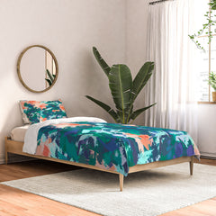 83 Oranges Blossomed Garden Comforter