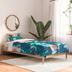 83 Oranges Blossomed Garden Comforter