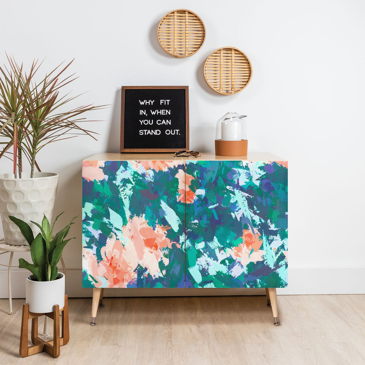 83 Oranges Blossomed Garden Credenza