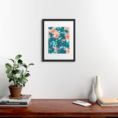 83 Oranges Blossomed Garden Framed Art Print