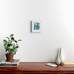 83 Oranges Blossomed Garden Framed Art Print