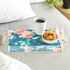 83 Oranges Blossomed Garden Acrylic Tray