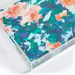 83 Oranges Blossomed Garden Acrylic Tray