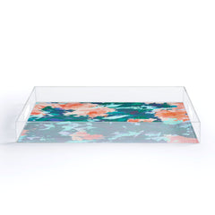 83 Oranges Blossomed Garden Acrylic Tray