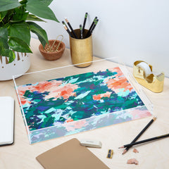 83 Oranges Blossomed Garden Acrylic Tray