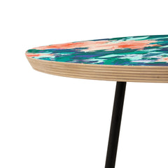 83 Oranges Blossomed Garden Round Side Table