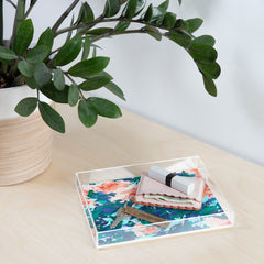 83 Oranges Blossomed Garden Acrylic Tray