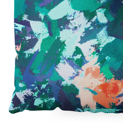 83 Oranges Blossomed Garden Floor Pillow Square