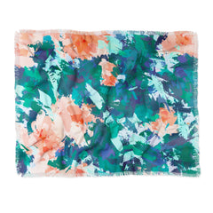 83 Oranges Blossomed Garden Throw Blanket