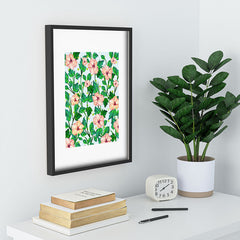 83 Oranges Blush Blossom Recessed Framing Rectangle