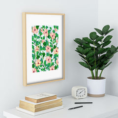 83 Oranges Blush Blossom Recessed Framing Rectangle