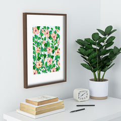 83 Oranges Blush Blossom Recessed Framing Rectangle