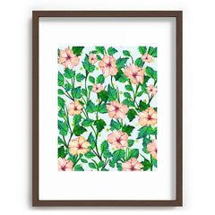 83 Oranges Blush Blossom Recessed Framing Rectangle