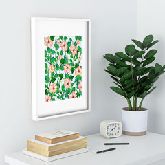 83 Oranges Blush Blossom Recessed Framing Rectangle