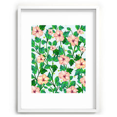 83 Oranges Blush Blossom Recessed Framing Rectangle