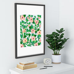 83 Oranges Blush Blossom Recessed Framing Rectangle
